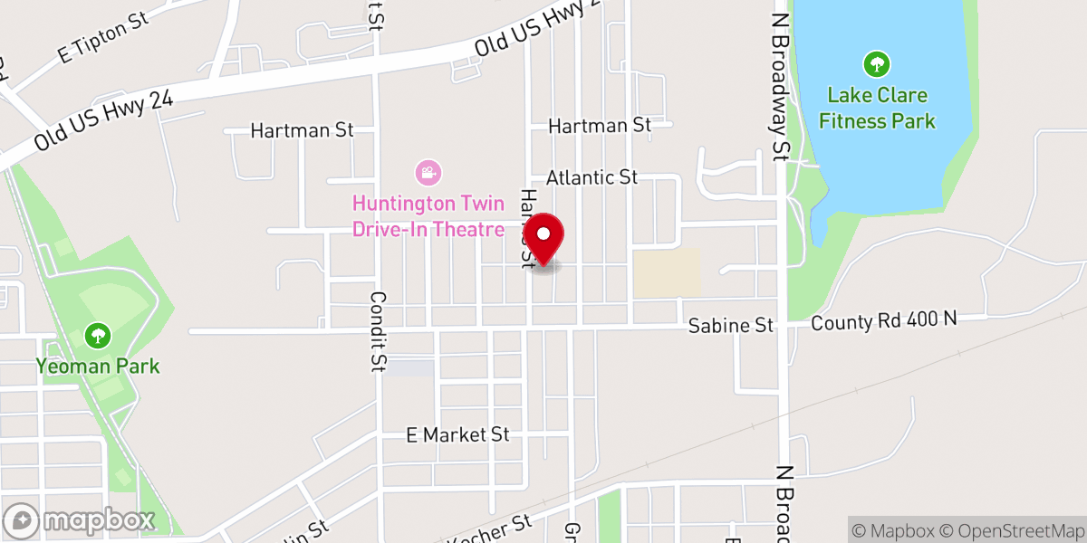 Map showing location of Abundant Fellowship Church