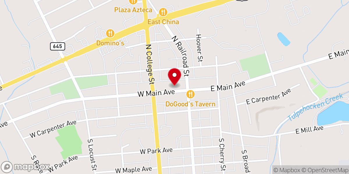 Map showing location of On Fire Youth Ministry