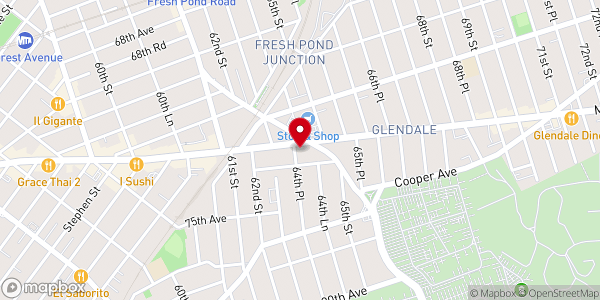 Map showing location of Saint's Church