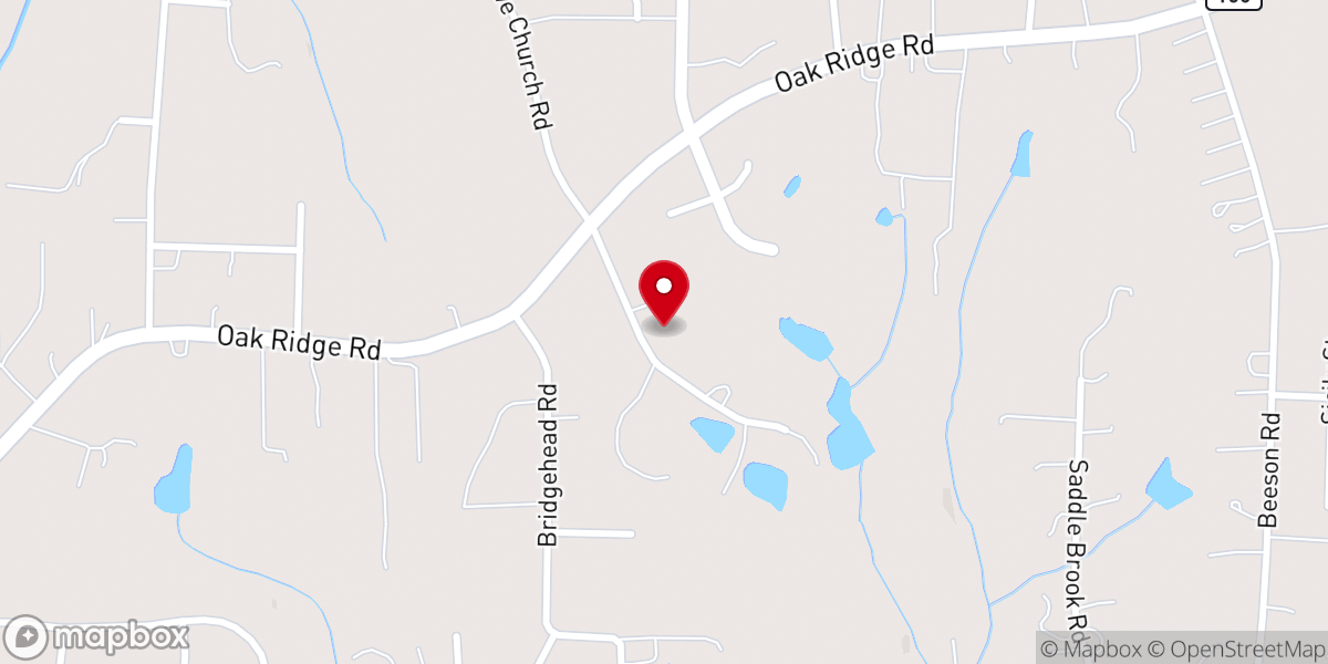 Map showing location of Union Grove Baptist Church
