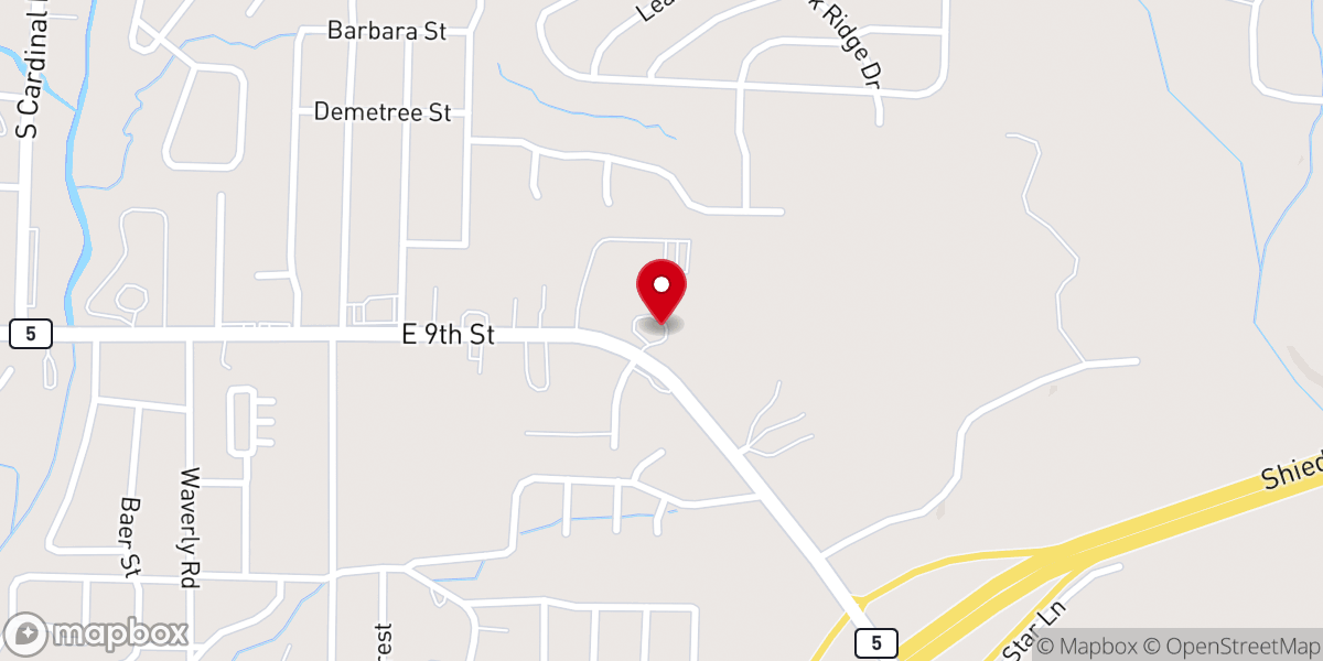 Map showing location of St. Thomas the Apostle Orthodox Church, Mountain Home, Arkansas