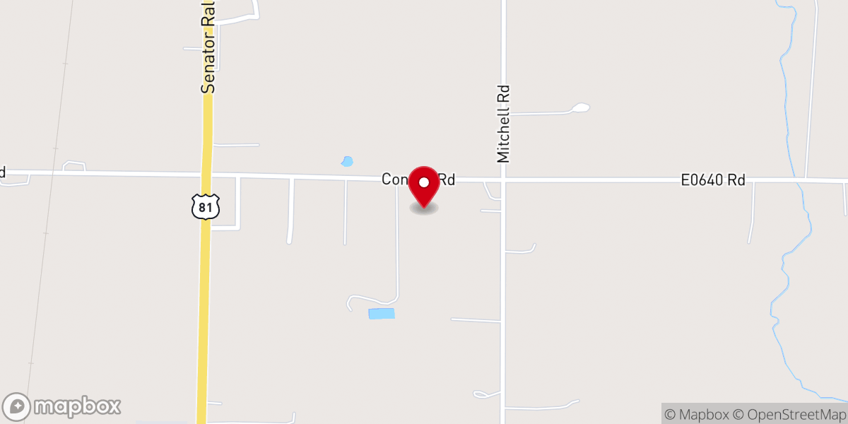 Map showing location of 4TH Street Church of Christ of Hennessey Incorporated
