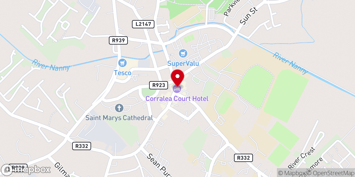 Map showing location of Corralea Court