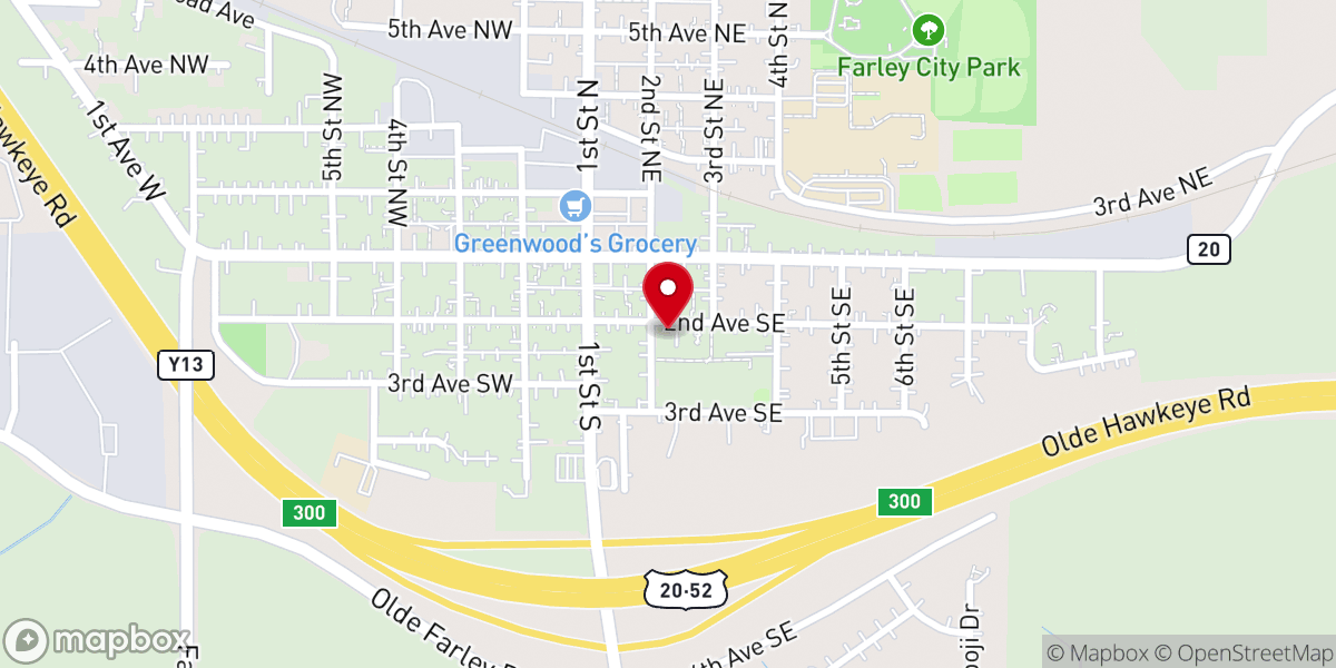 Map showing location of St Joseph Catholic Church