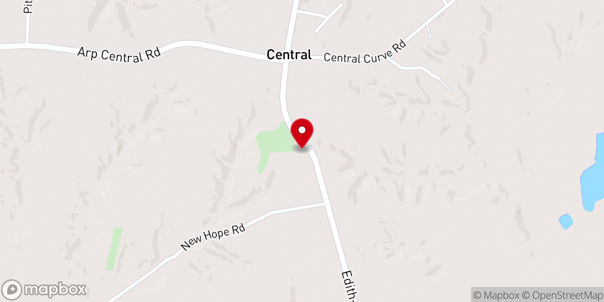 Map showing location of Grace Church