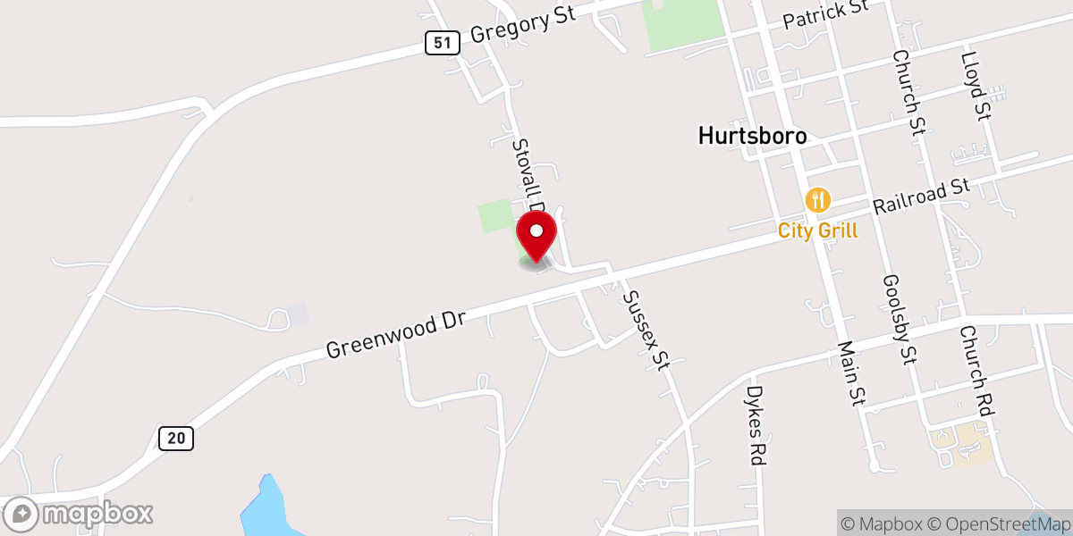 Map showing location of Ross Chapel AME Zion Church