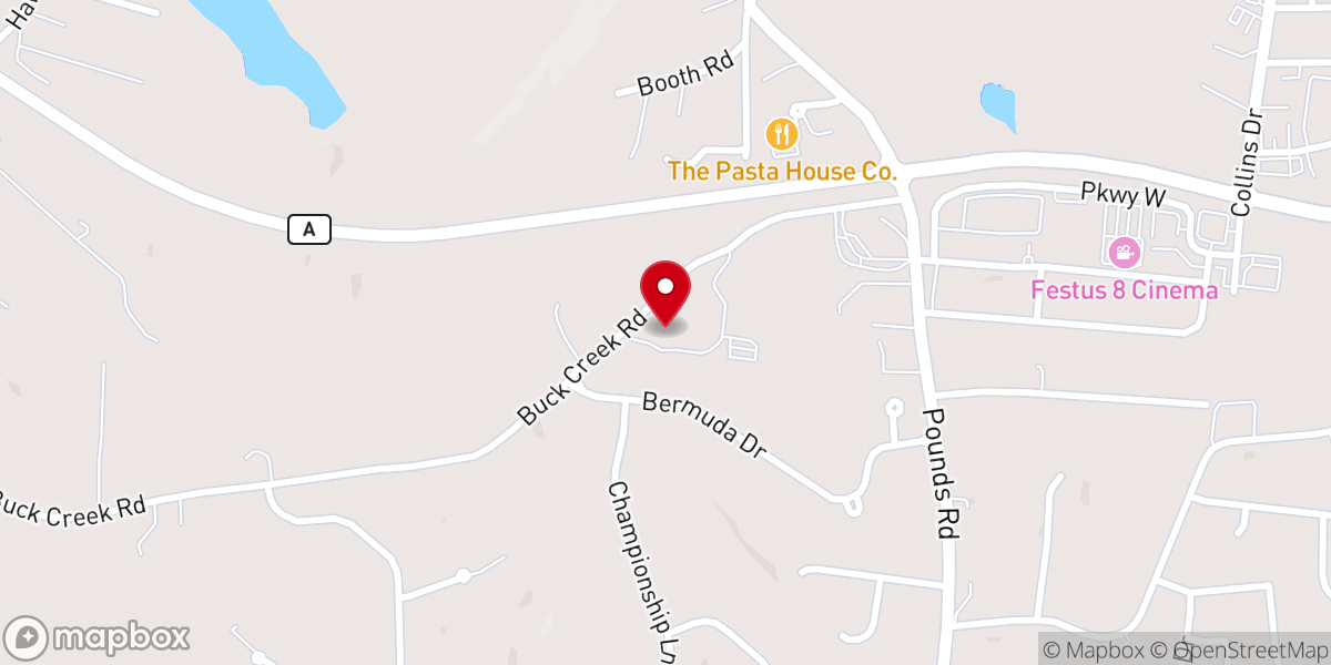 Map showing location of Agape House Church