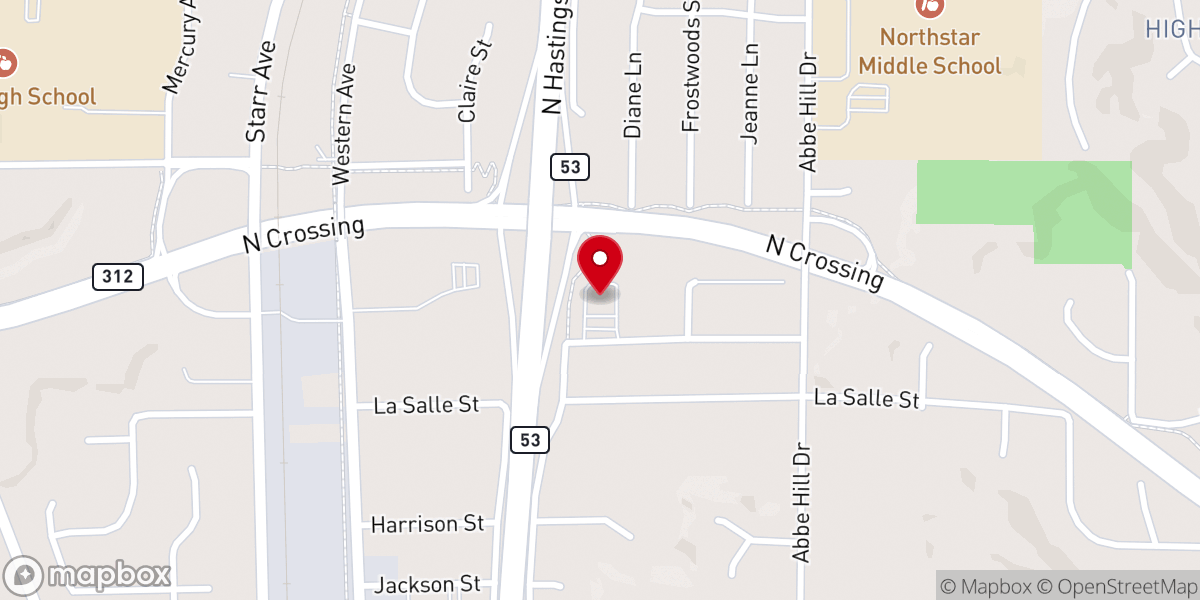 Map showing location of Bethel Church