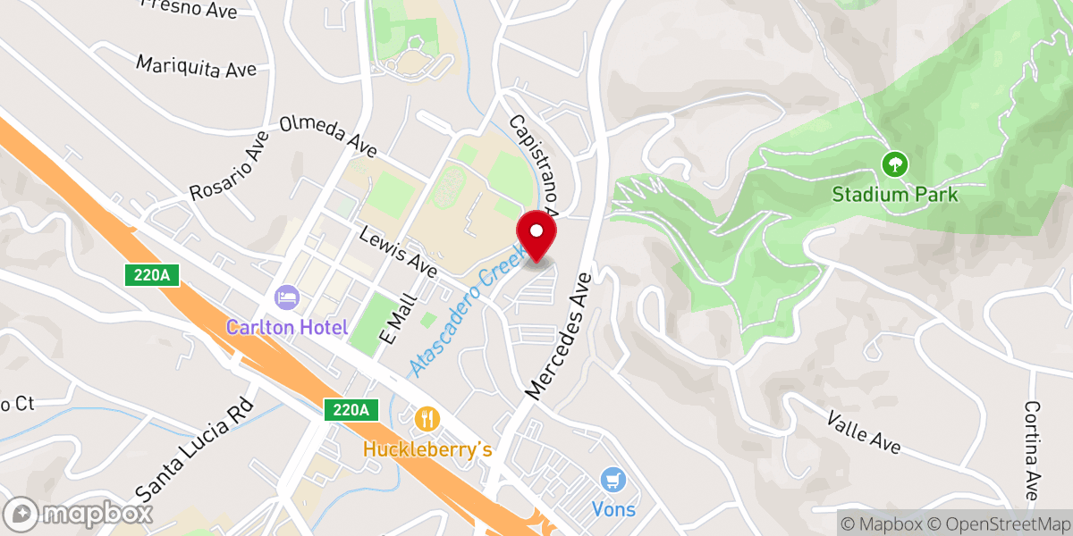 Map showing location of Crossroads Church