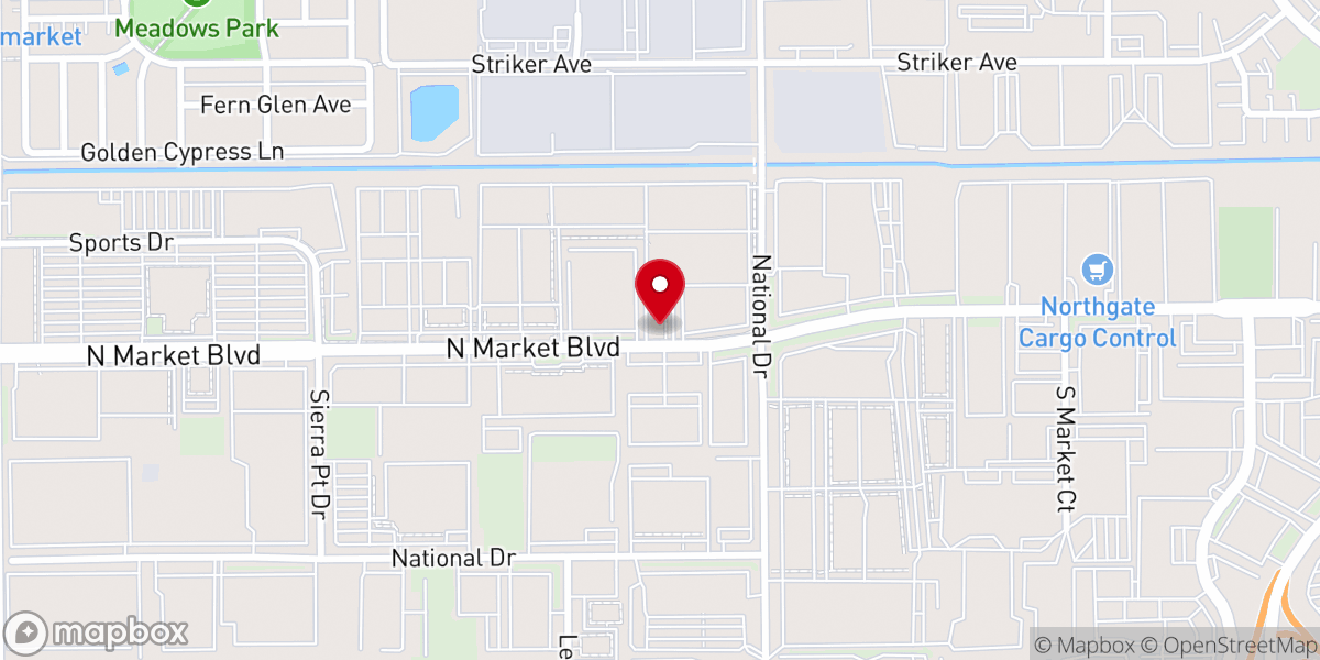 Map showing location of The Crossing Church - Sacramento