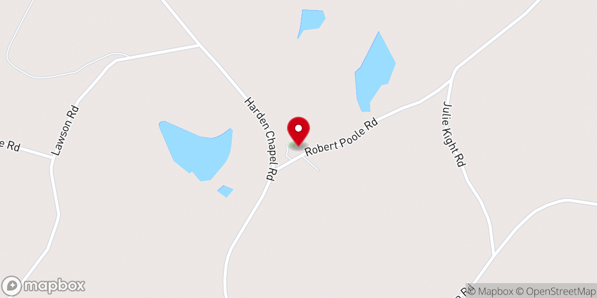 Map showing location of St. Matthews Church of God