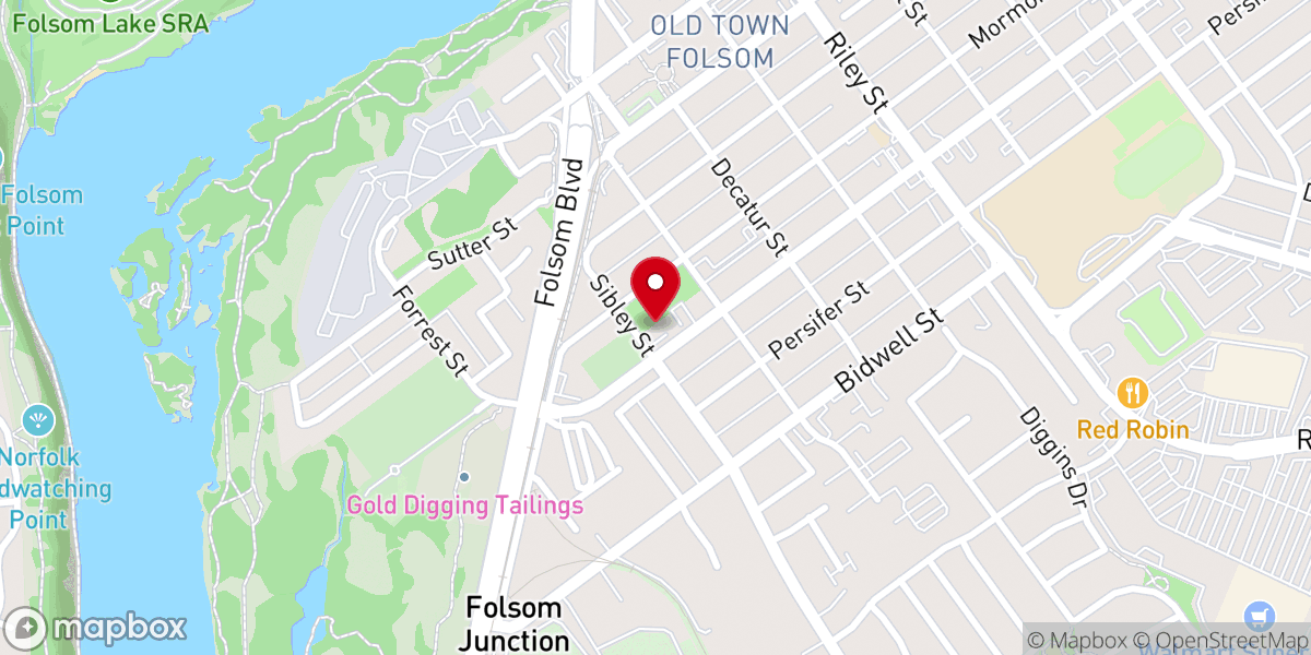 Map showing location of The Bridge Community Church