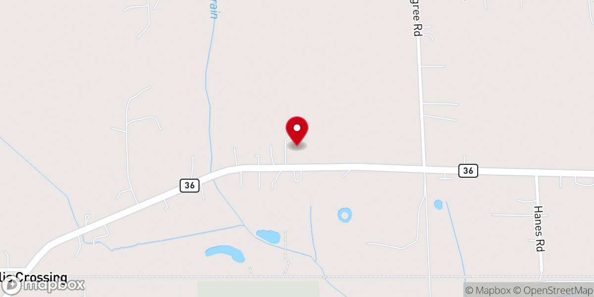 Map showing location of Trinity Lutheran Church