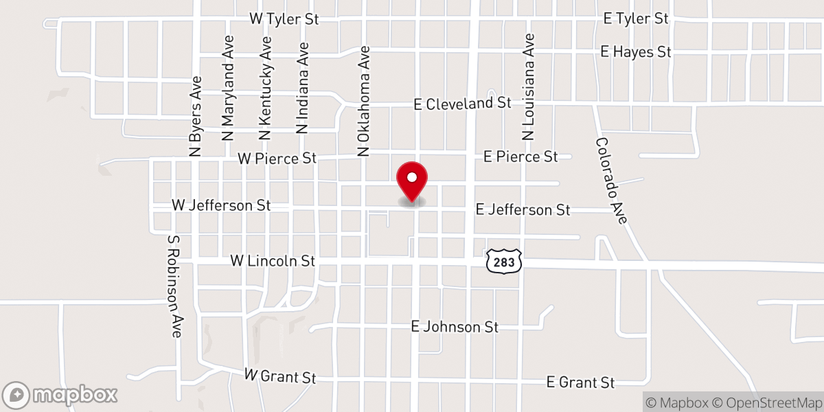 Map showing location of Church Triumphant