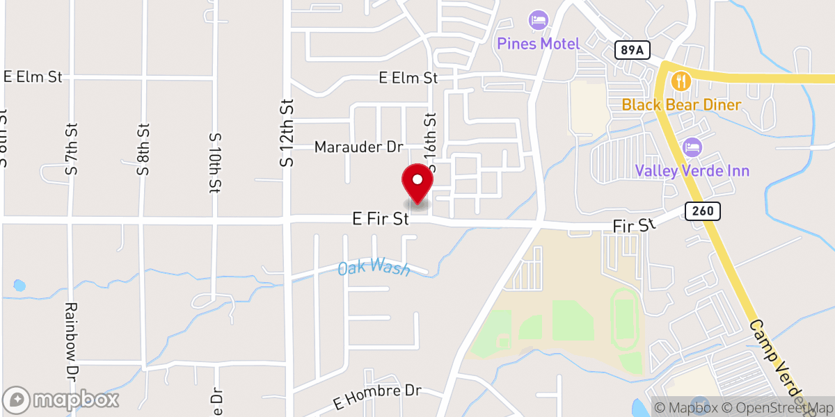 Map showing location of Emmanuel Fellowship