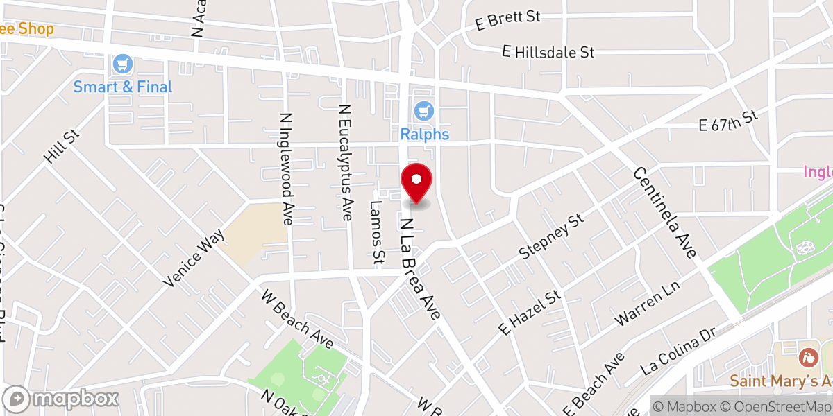 Map showing location of Restoration Family Worship Center