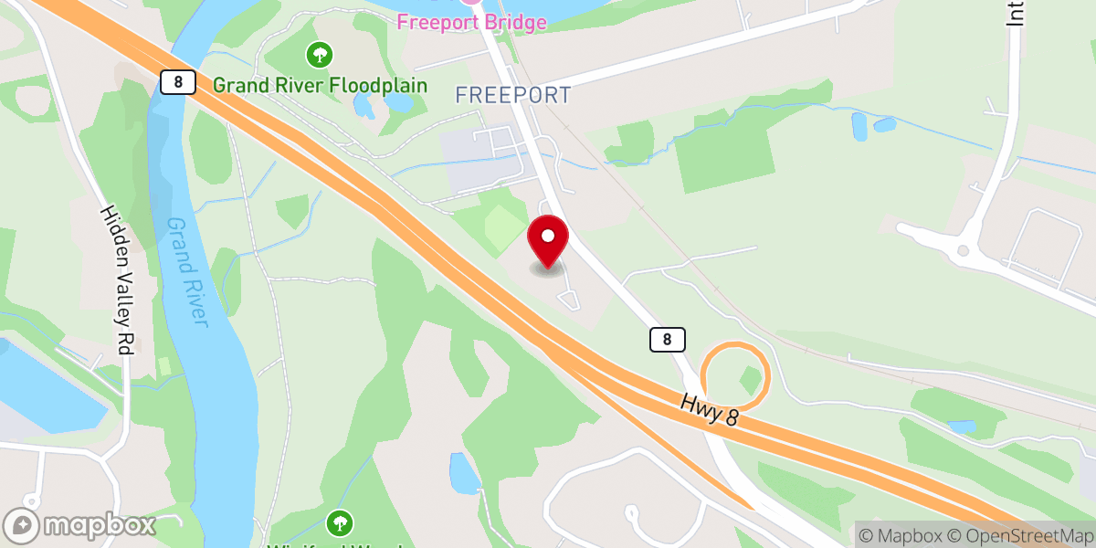 Map showing location of Faith Evangelical Missionary Church