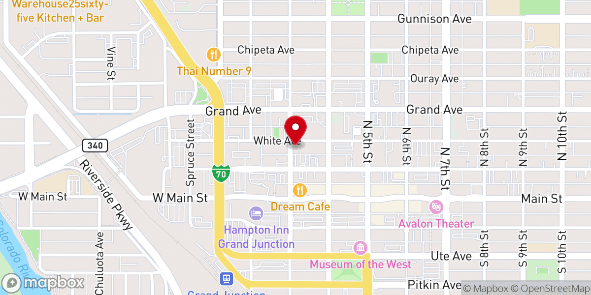 Map showing location of St Joseph's Catholic Church Offices