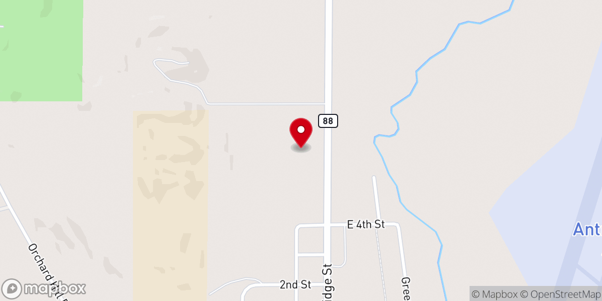 Map showing location of St Luke Catholic Church