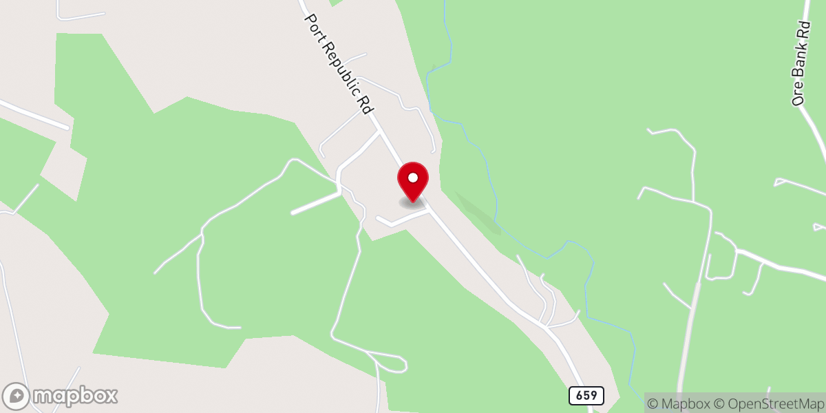 Map showing location of Mt Vernon Mennonite Church