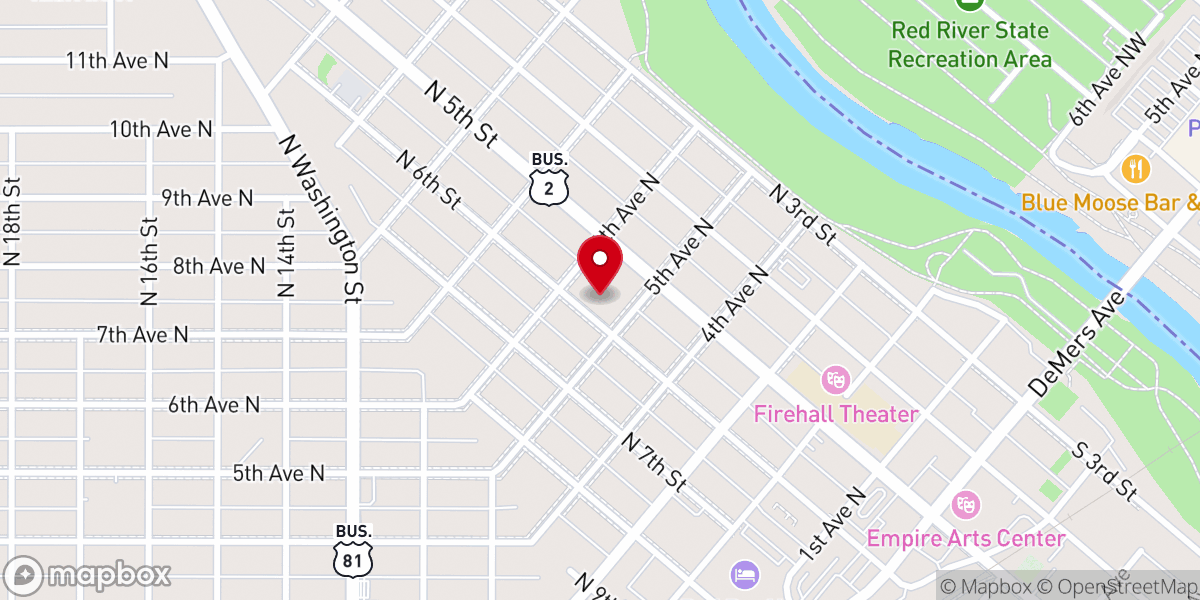 Map showing location of St. Michael's Catholic Church