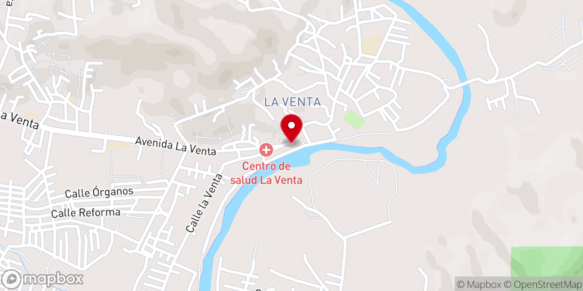 Map showing location of Parroquia Nuestro Señor de Chalma