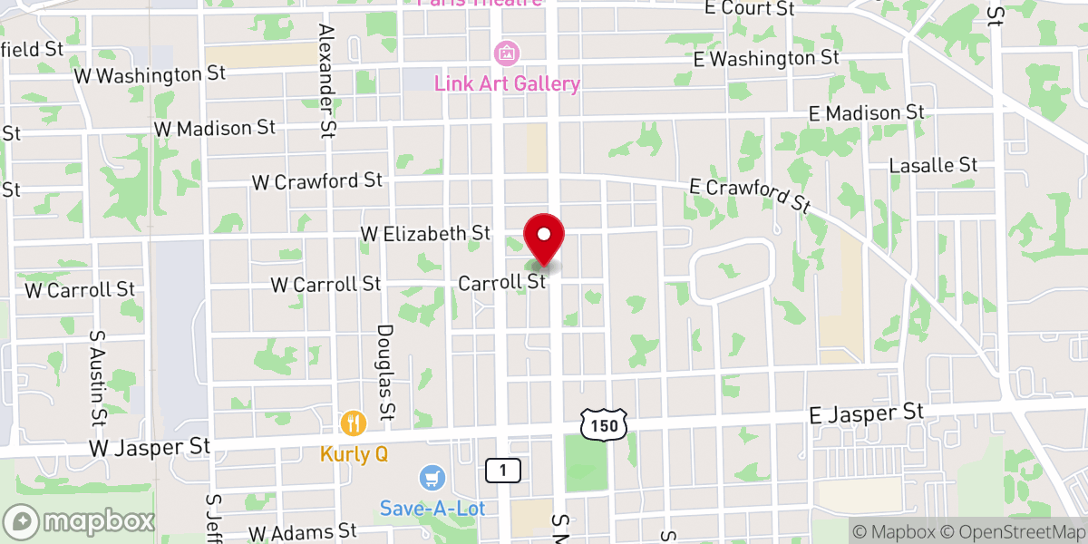 Map showing location of Lutheran Legacy Foundation