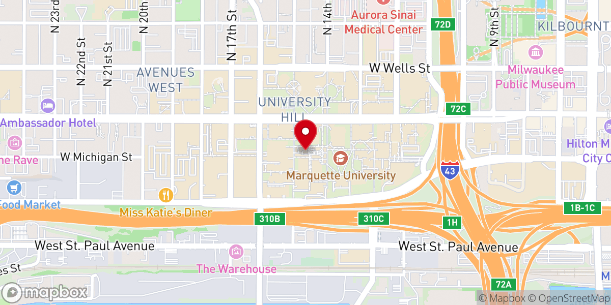 Map showing location of Saint Joan of Arc Chapel