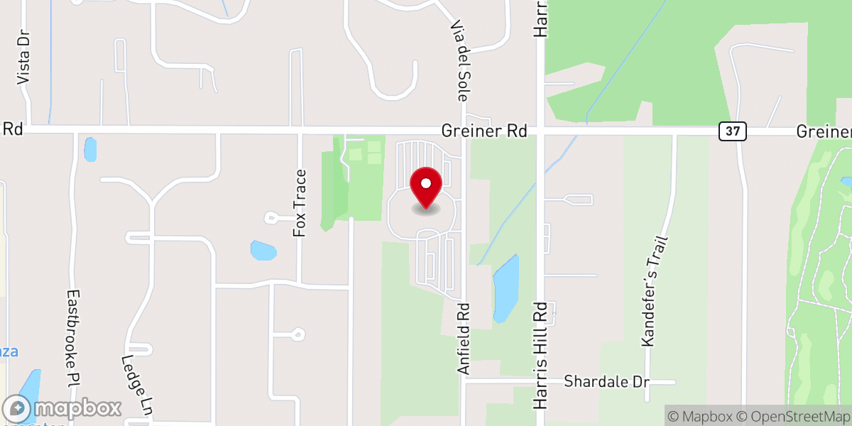 Map showing location of Eastern Hills Church