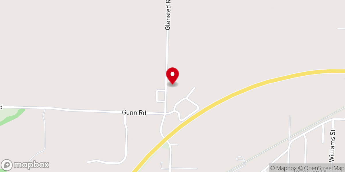 Map showing location of First Christian Church