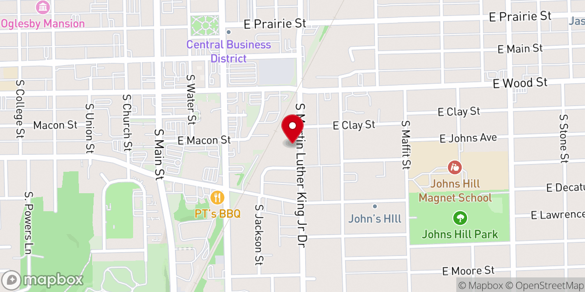 Map showing location of Community Church of God