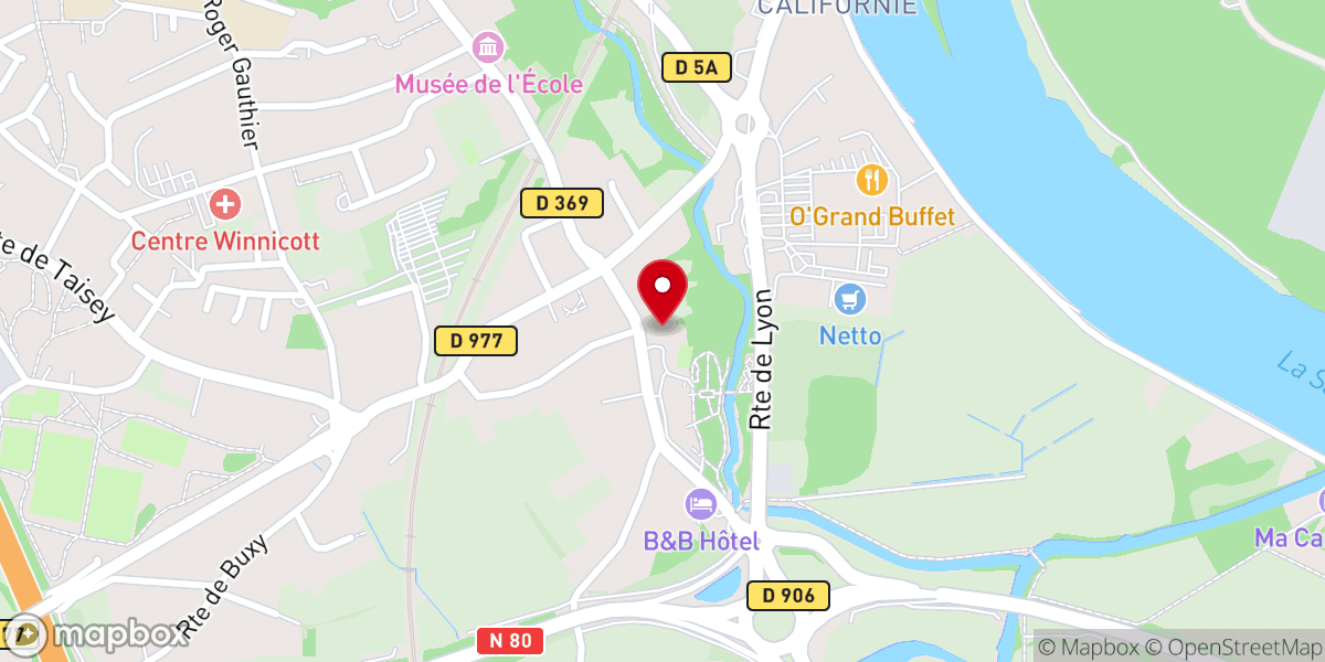 Map showing location of Eglise du Bourg