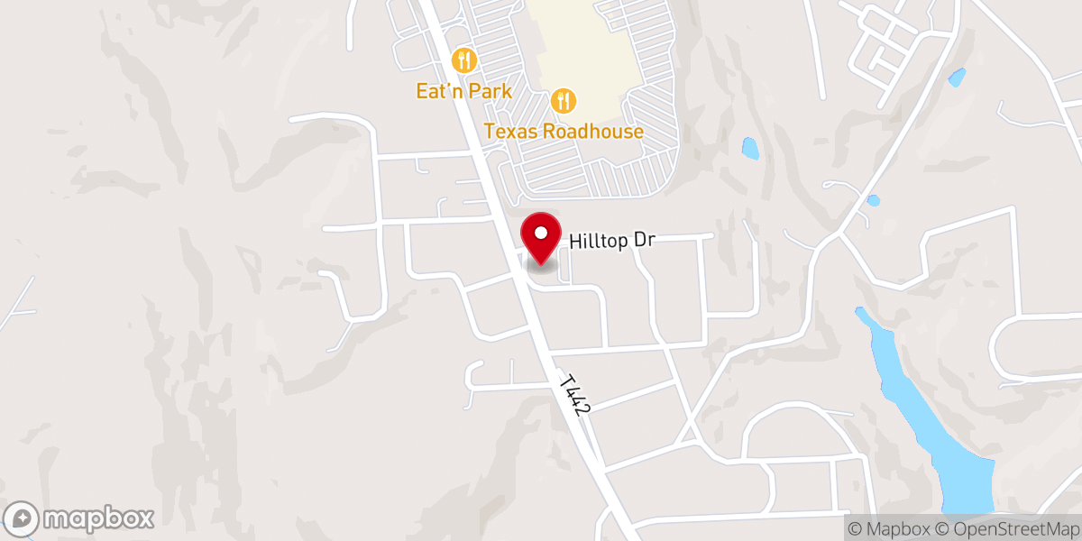 Map showing location of Faith United Presbyterian Church