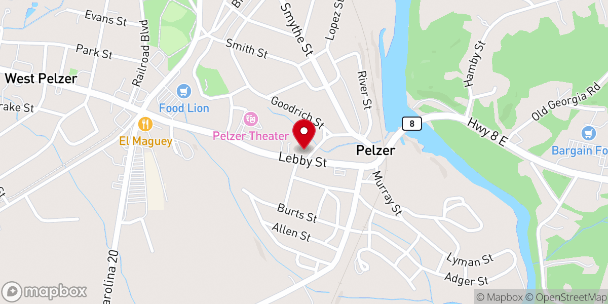 Map showing location of Lebby Street Wedding Chapel and Events Venue