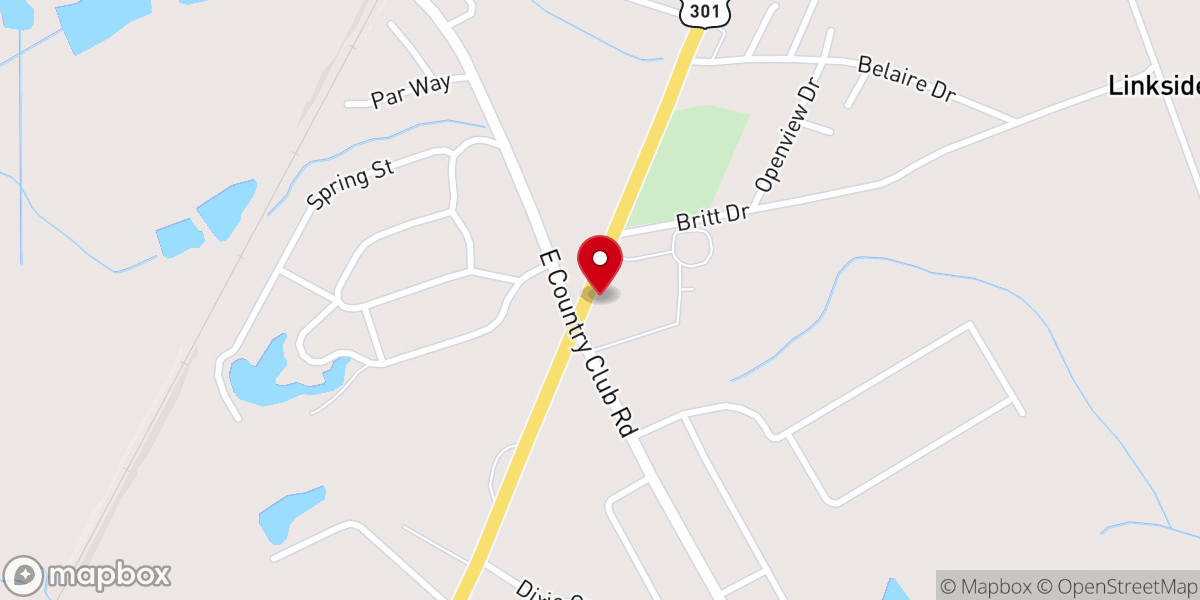 Map showing location of Hamer Church of God