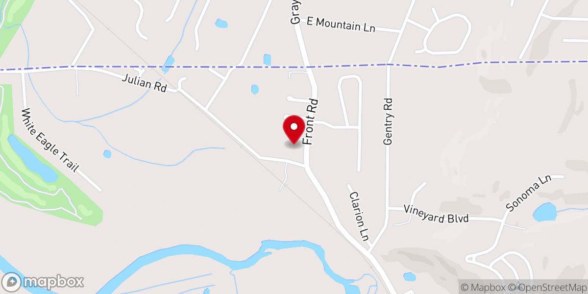 Map showing location of Graysville Methodist Church