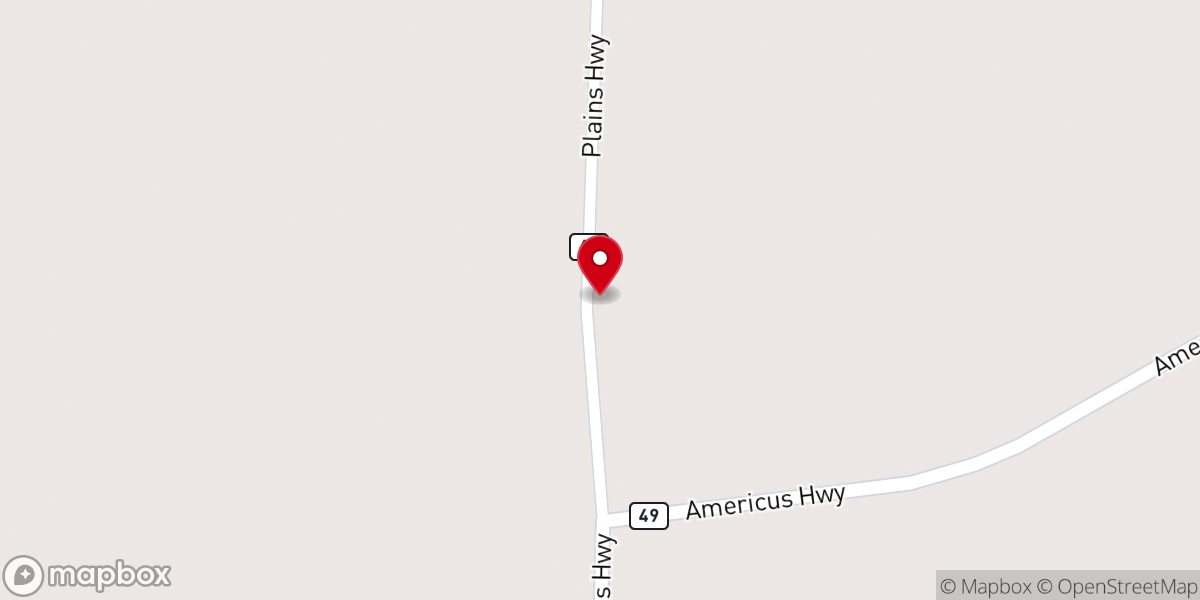 Map showing location of Crawford Grove Church