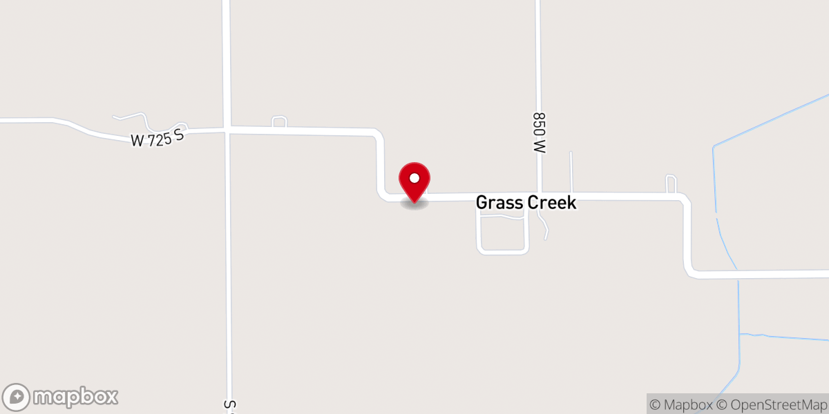 Map showing location of Grass Creek United Methodist