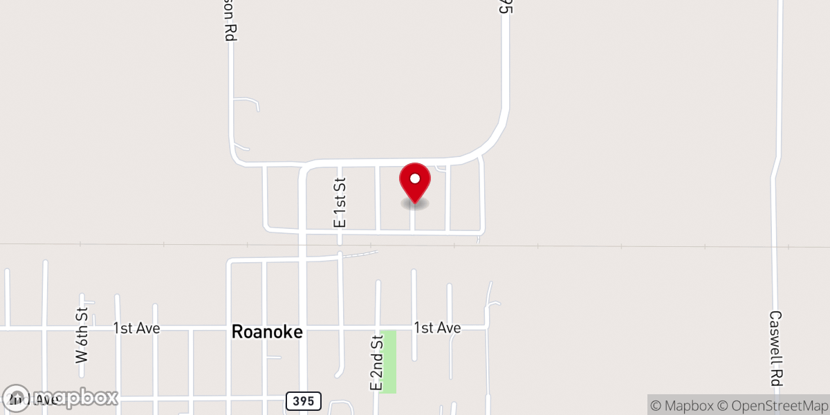 Map showing location of Mt Triumph Baptist Church