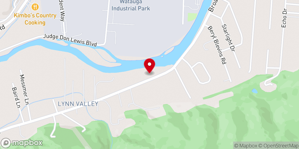 Map showing location of Riverview Baptist Church 1419 Broad Street