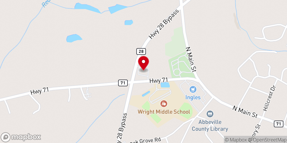Map showing location of New Hope Presbyterian Church (PCA)