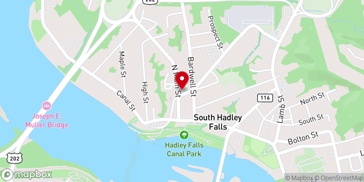 Map showing location of United Methodist Church