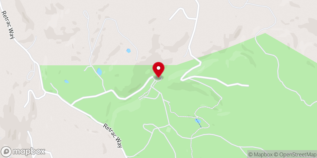 Map showing location of Wolf Mountain Conference Association