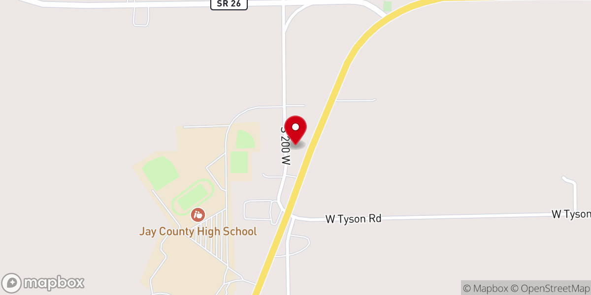Map showing location of New Life Center of Fellowship Baptist Church