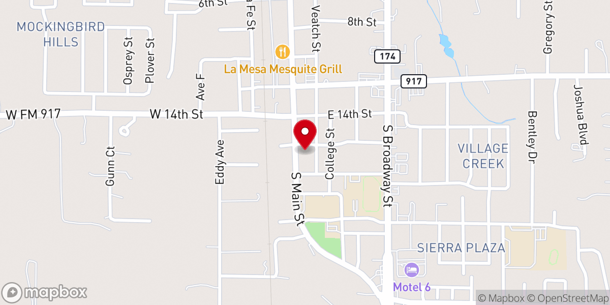Map showing location of True Life Church