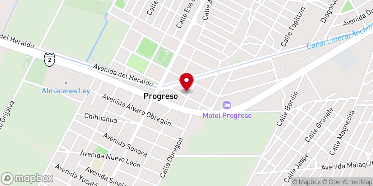 Map showing location of 14ta Iglesia de la Fe en Cristo