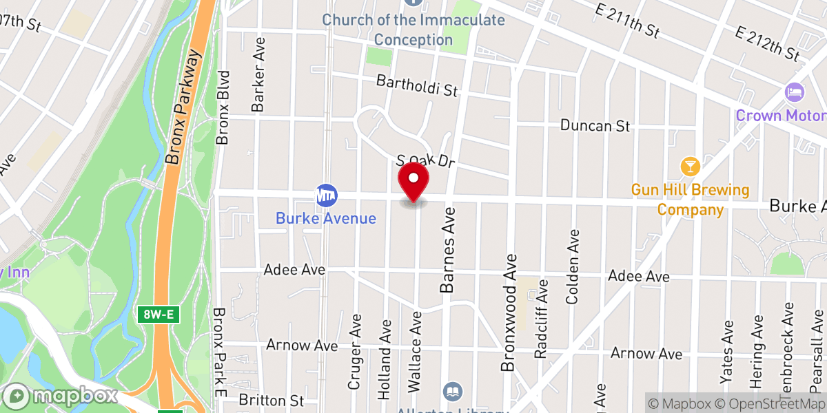 Map showing location of Greater Deliverance Church Of God