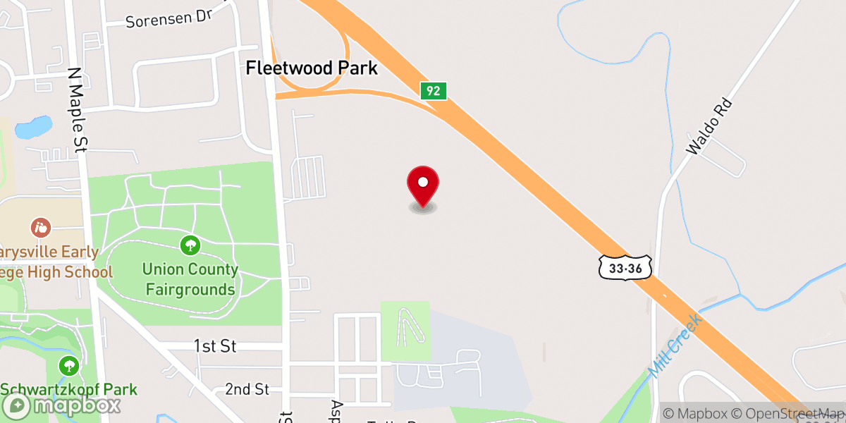 Map showing location of New California Presbyterian Church