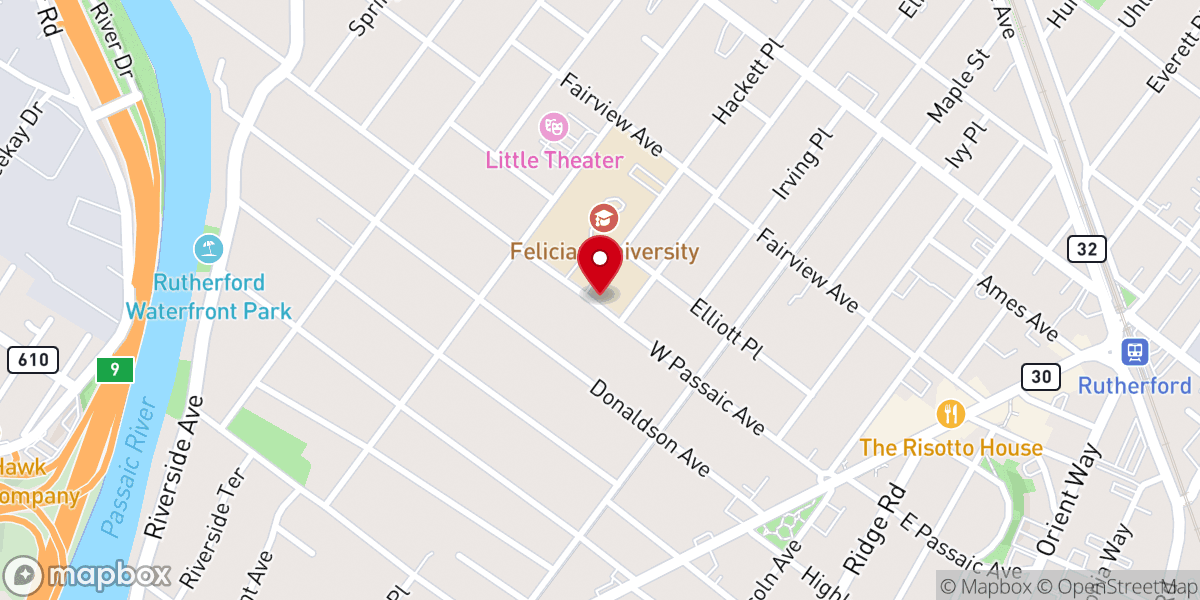 Map showing location of Temple Beth-el
