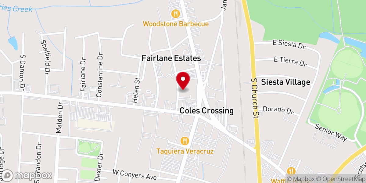 Map showing location of Rumsey Memorial Church